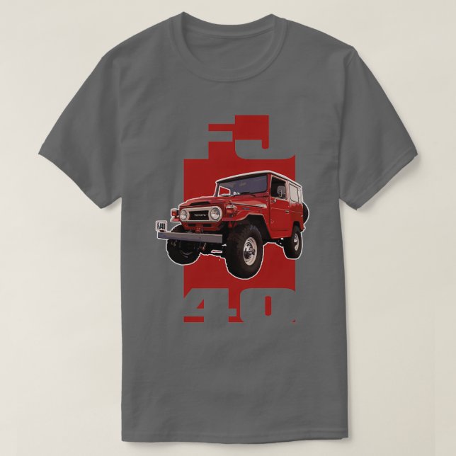 RED FJ40 T SHIRT (Design framsida)