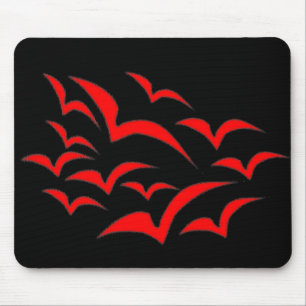 Red Fladdermus Cloud Kids Mousepad Musmatta
