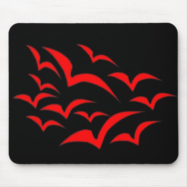 Red Fladdermus Cloud Kids Mousepad Musmatta (Framsidan)