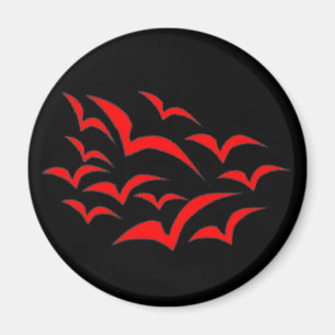 Red Fladdermus Cloud Magnet