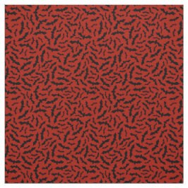 Red Fladdermus Happy halloween Modern Fabric Tyg