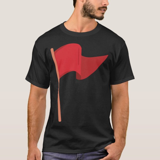 Red Flag Meme girl vintage T Shirt (Framsida)