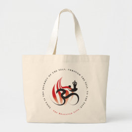 Red Flame Yoga och Modern Zen Calligraphy Om Aum Jumbo Tygkasse