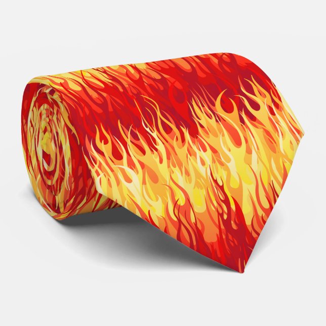 Red Flames Mönster - Hot rod Slips (Rullad)