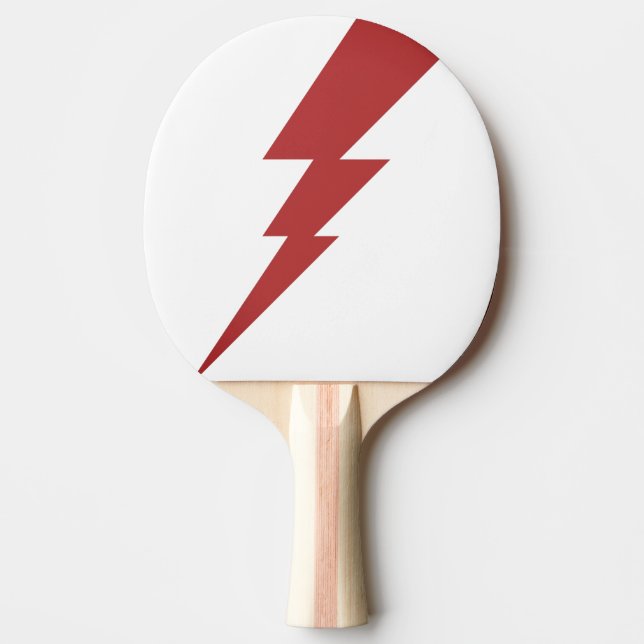Red Flash Lightning Bolt Pingisracket (Framsidan)