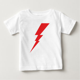 Red Flash Lightning Bolt T Shirt