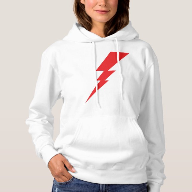 Red Flash Lightning Bolt T Shirt (Framsida)