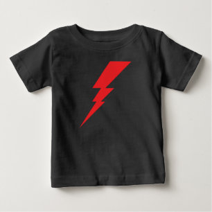 Red Flash Lightning Bolt T Shirt