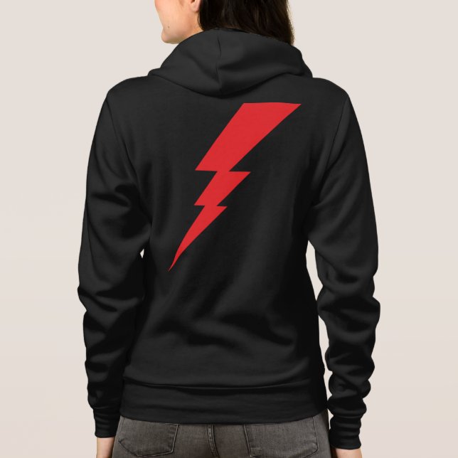 Red Flash Lightning Bolt T Shirt (Baksida)