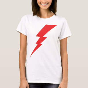 Red Flash Lightning Bolt T Shirt