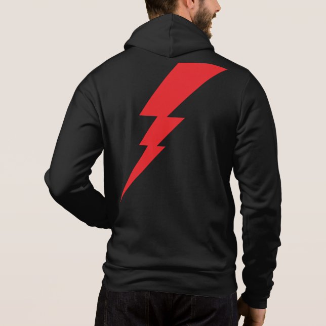 Red Flash Lightning Bolt T Shirt (Baksida)