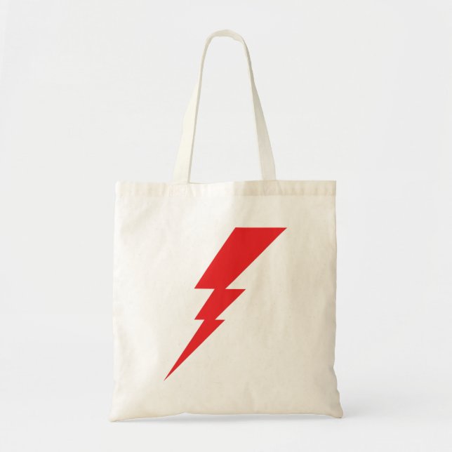 Red Flash Lightning Bolt Tygkasse (Framsidan)