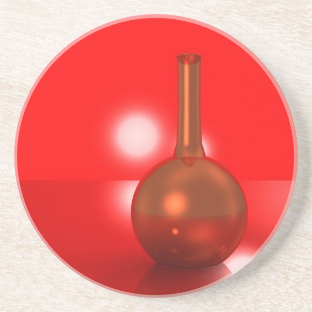 red flaska underlägg sandsten (Framsidan)