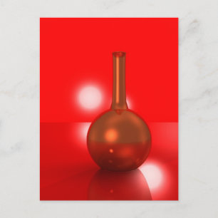 red flaska vykort