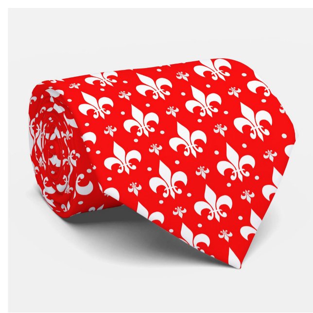 Red Fleur-de-lis Mönster Design Slips (Skapare uppladdad)