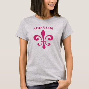 Red Fleur De Lis Shirts T Shirt