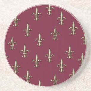 Red Fleur de Lis Underlägg