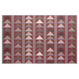 Red "Flies Geese" Patchwork-look Tyg