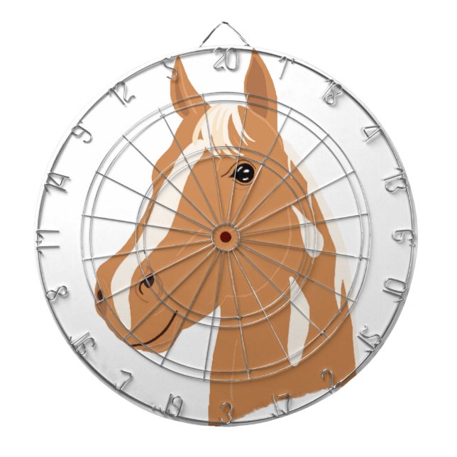 Red Flight the Lycklig Horse Darttavla (Framsidan)