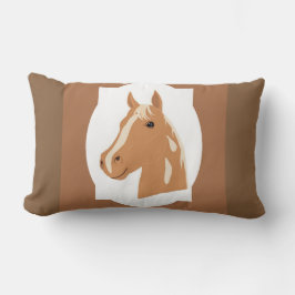 Red Flight the Lycklig Horse Reversible Lumbarkudde