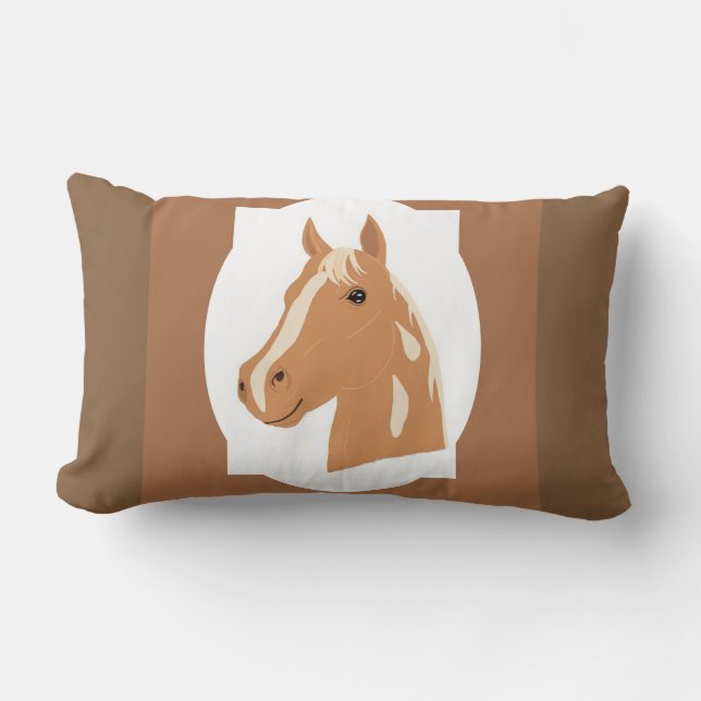 Red Flight the Lycklig Horse Reversible Lumbarkudde (Framsida)