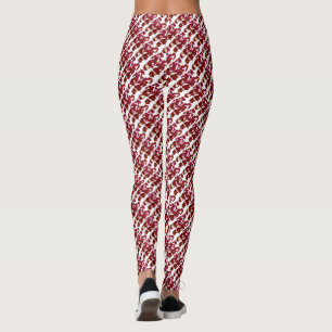 Red Flinflip flops Sandals Leggings