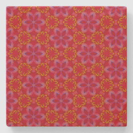 Red Floral Christmas Stenunderlägg