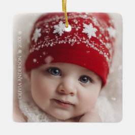 Red Floral Christmas Wreath – Elegant Holiday Julgransprydnad Keramik