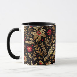 Red Floral Mexican High Mugg