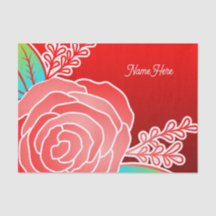 Red Flower Abstrakt Stil namn