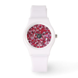 red flower design armbandsur