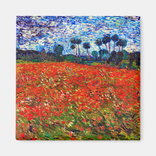 Red Flower Fält, Van Gogh Magnet