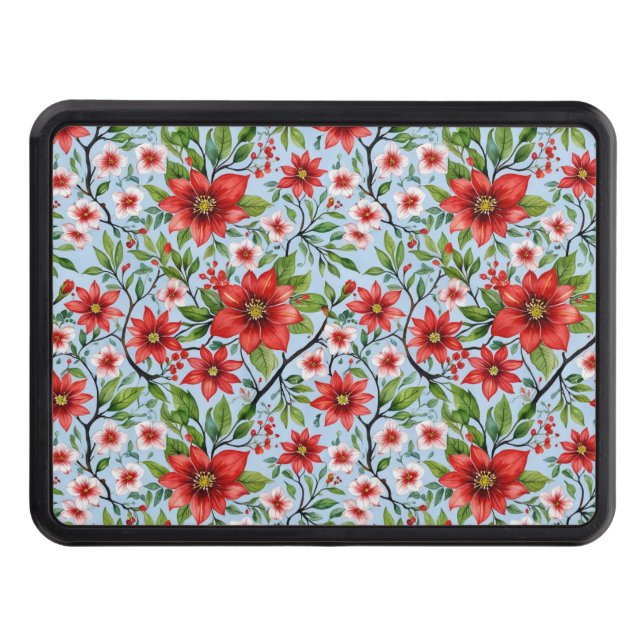 Red Flower Himmel Garden Dragkroksskydd (Framsidan)