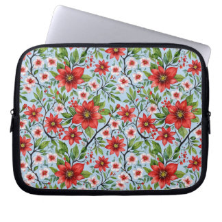 Red Flower Himmel Garden Laptop Fodral