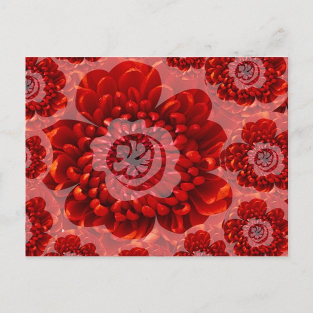 Red Flower Journey - Fantasy Worship World Vykort (Framsida)