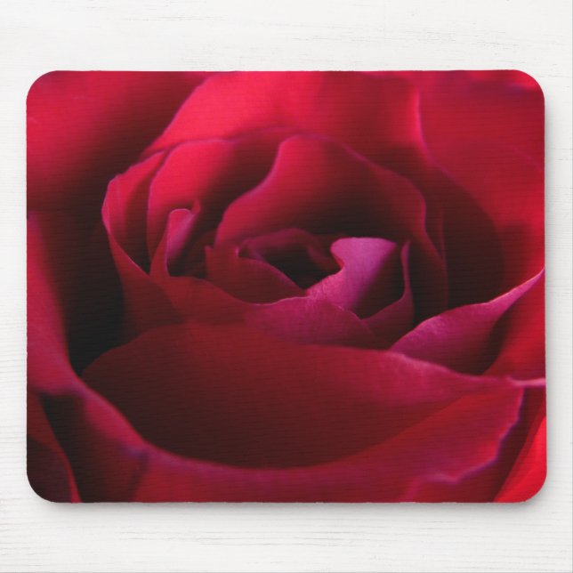 Red Flower Mousepad Röd ros Decor Gifts Musmatta (Framsidan)
