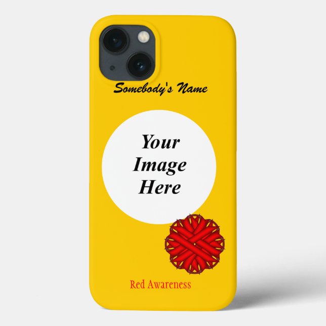 Red Flower Ribbon Template av Kenneth Yoncich (Baksida)