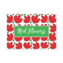 Red Flowers Blommigt