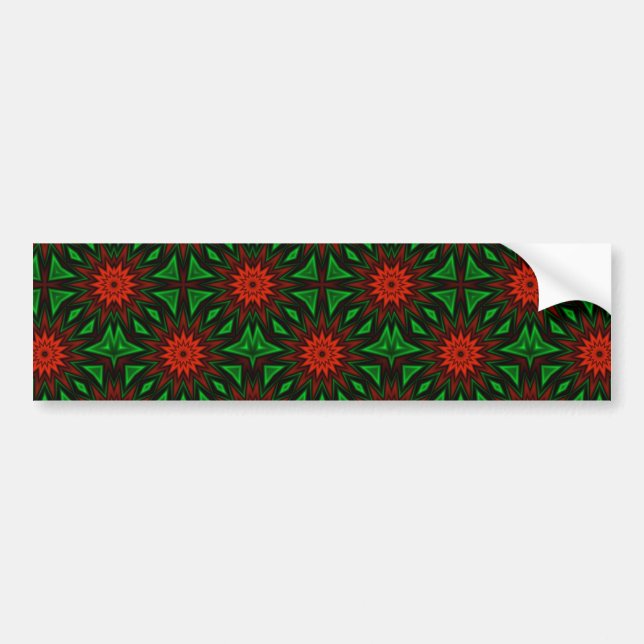 Red Flowers Bumper Stickers Bildekal (Framsidan)