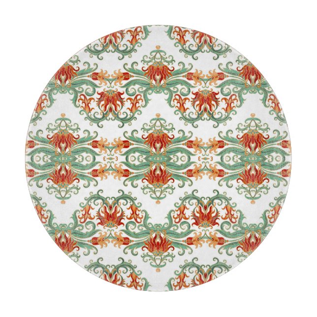 Red Flowers Chinese Stil Ornamental (Framsidan)