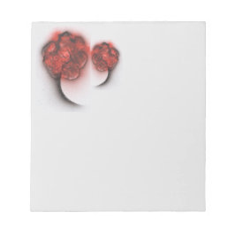 Red Flowers Facing Anteckningsblock