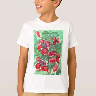 Red Flowers Fantasy T Shirt