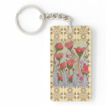 Red Flowers White Fence 2