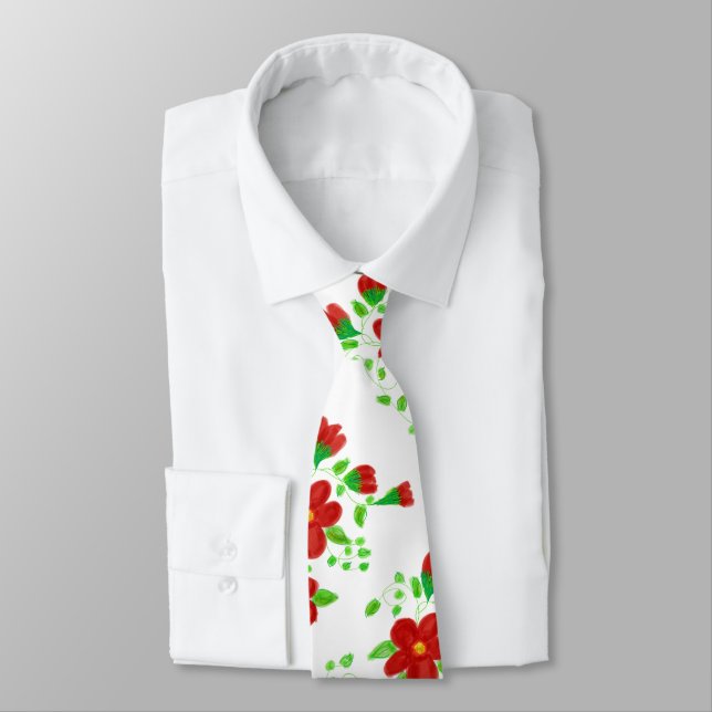Red Flowved Fashionable Slips (Bunden)