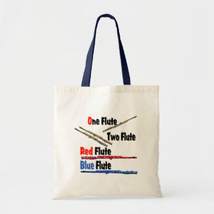 Red Flute Blue Flute Tygkasse