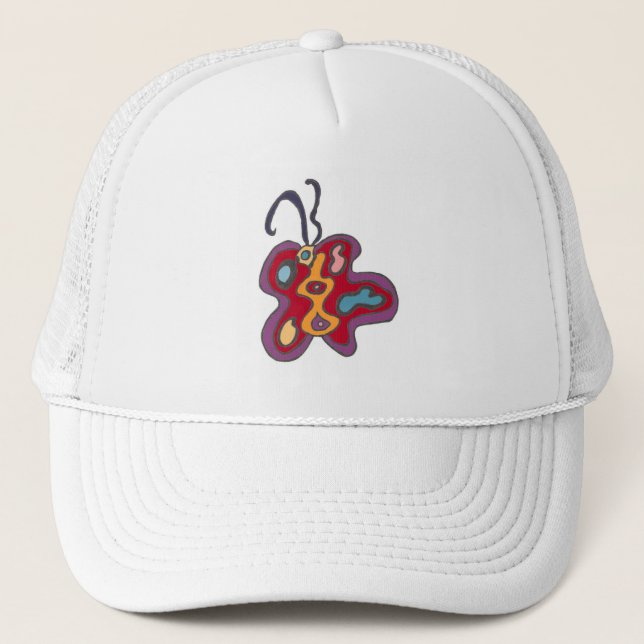 Red Flutterfly Hat Keps (Framsida)