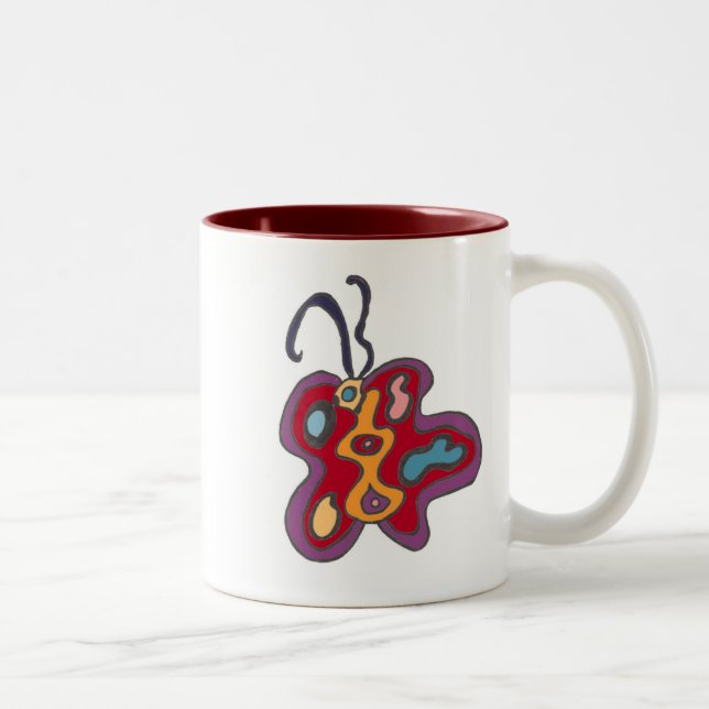 Red Flutterfly Mugg (Höger)