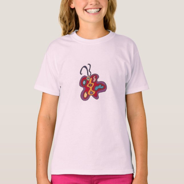 Red Flutterfly T-Shirt (Framsida)