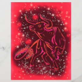 Red Flyer Bull på Starry Natt