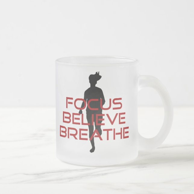 Red Focus Tro Breathe Frostad Glasmugg (Höger)